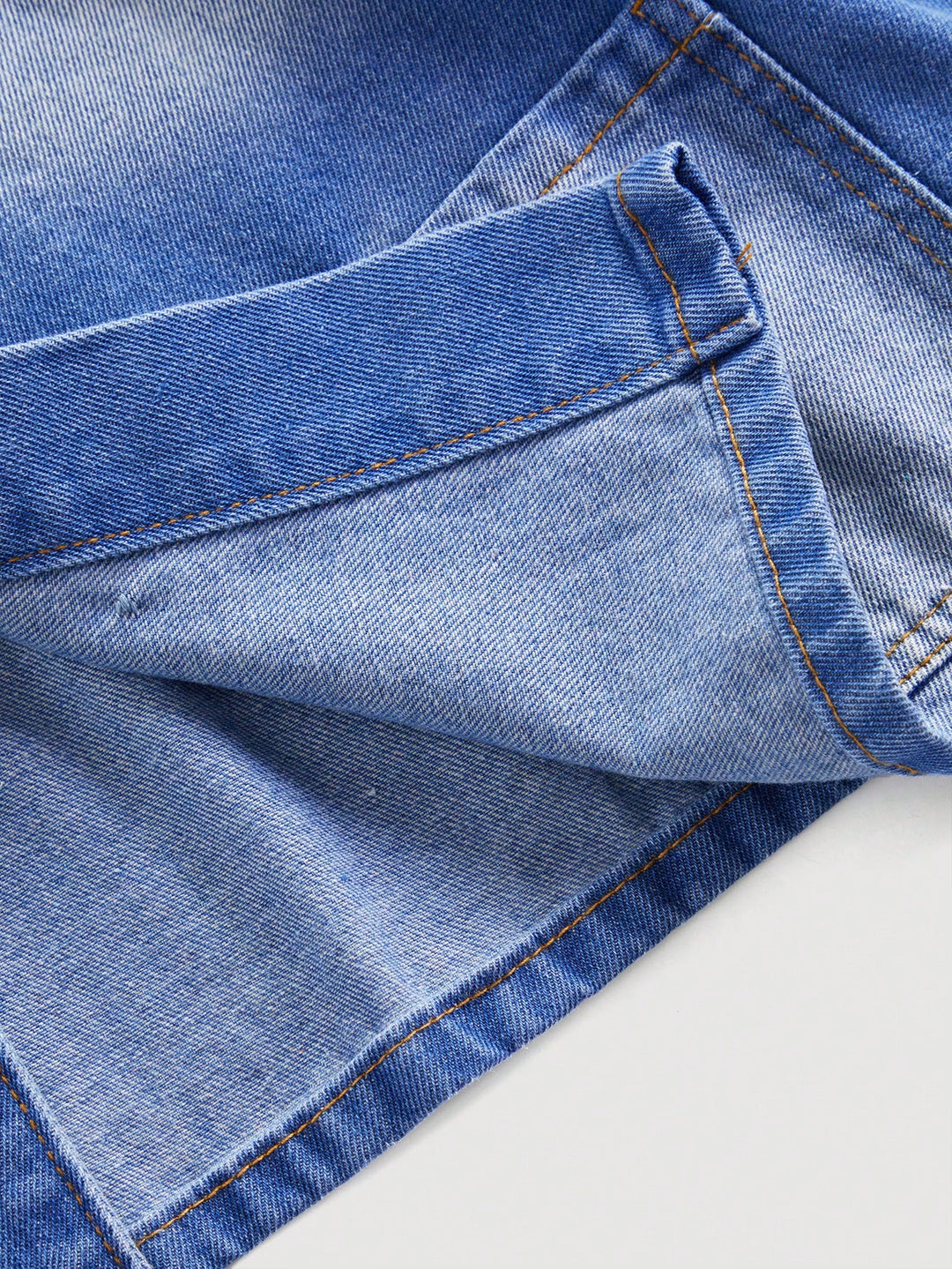 Jachetă din denim SHEIN, albastru