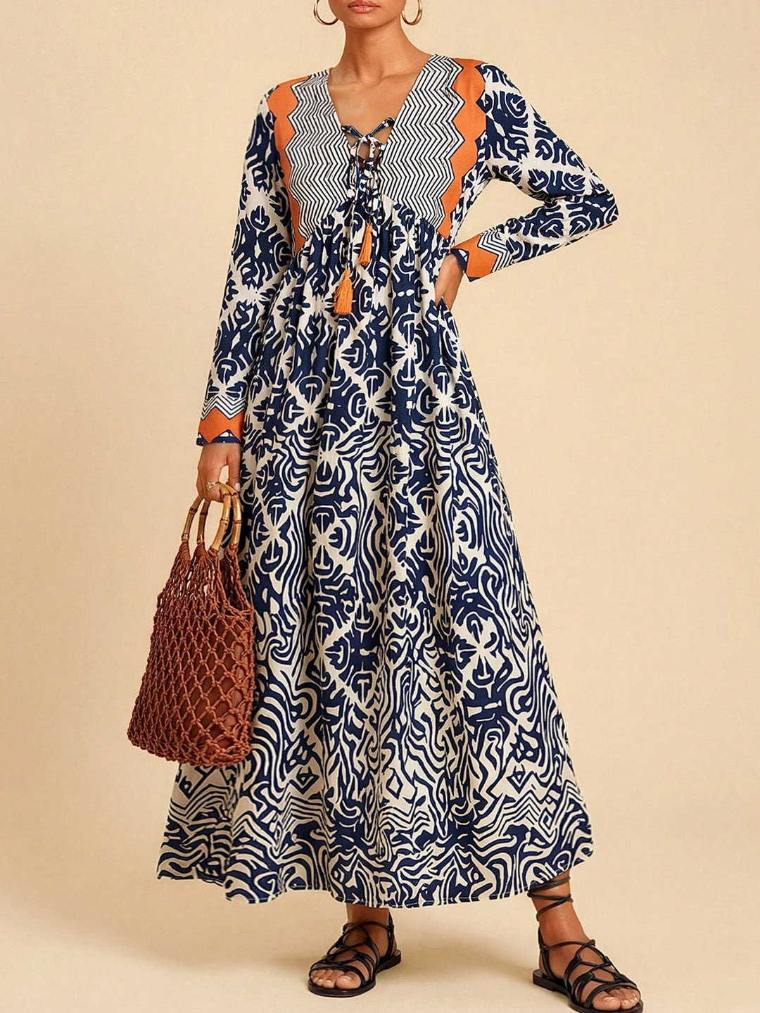 Rochie maxi SHEIN, mix culori