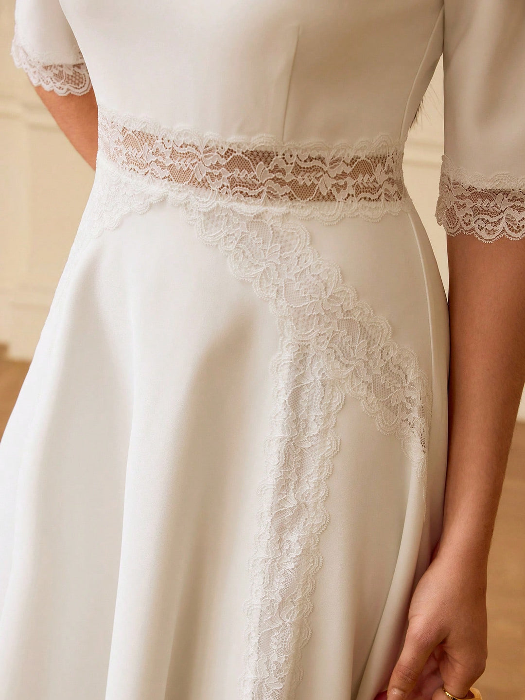 Rochie midi SHEIN, alb