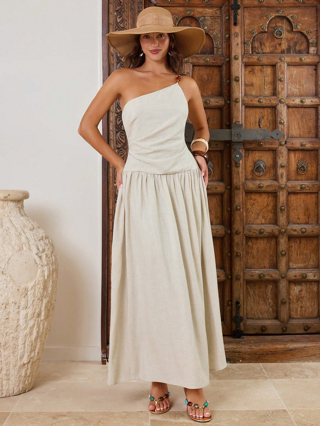 Rochie maxi SHEIN, gri