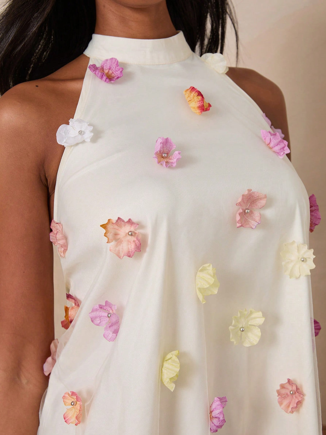 Rochie scurtă SHEIN, bej