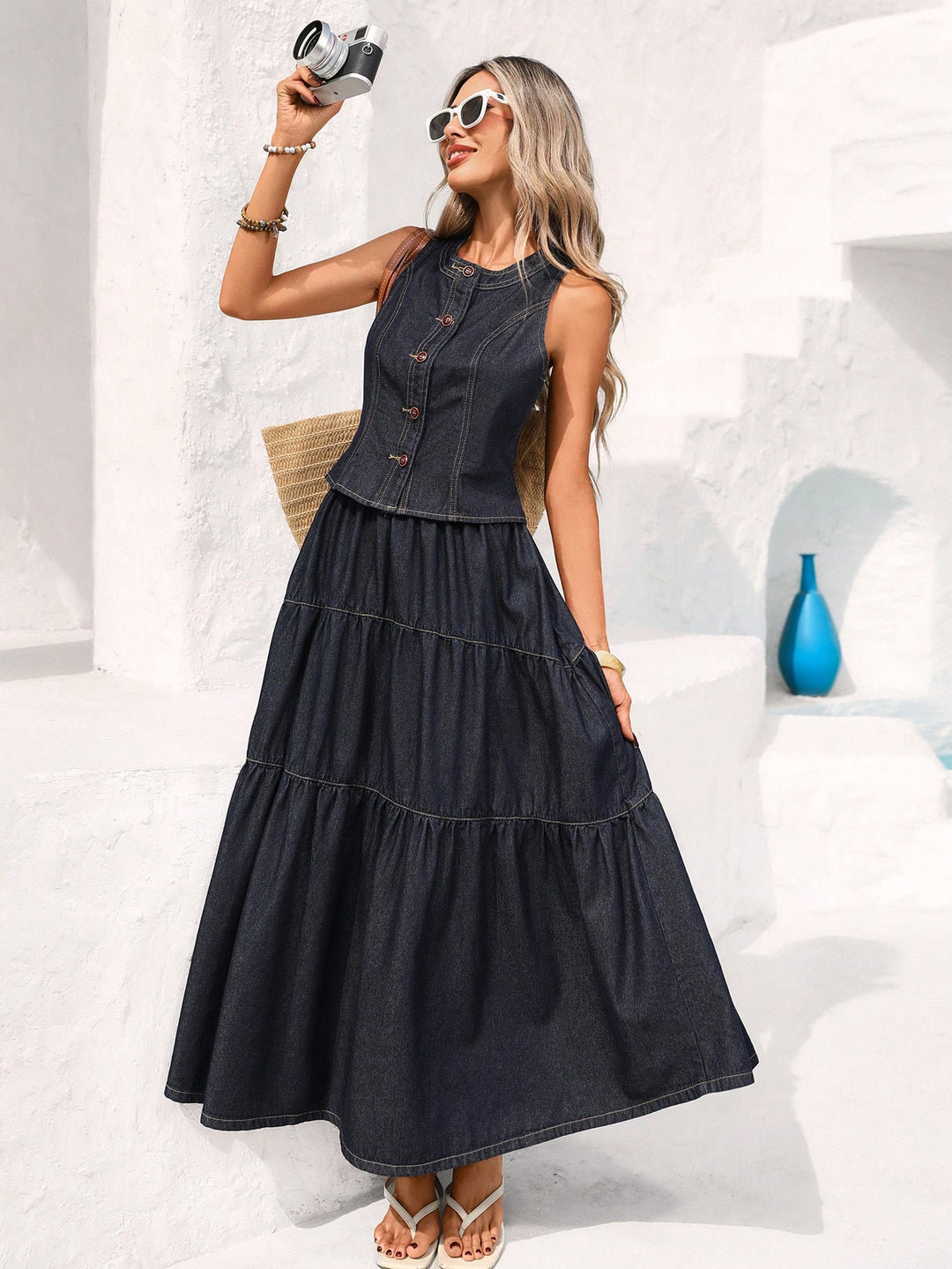 Top SHEIN, albastru