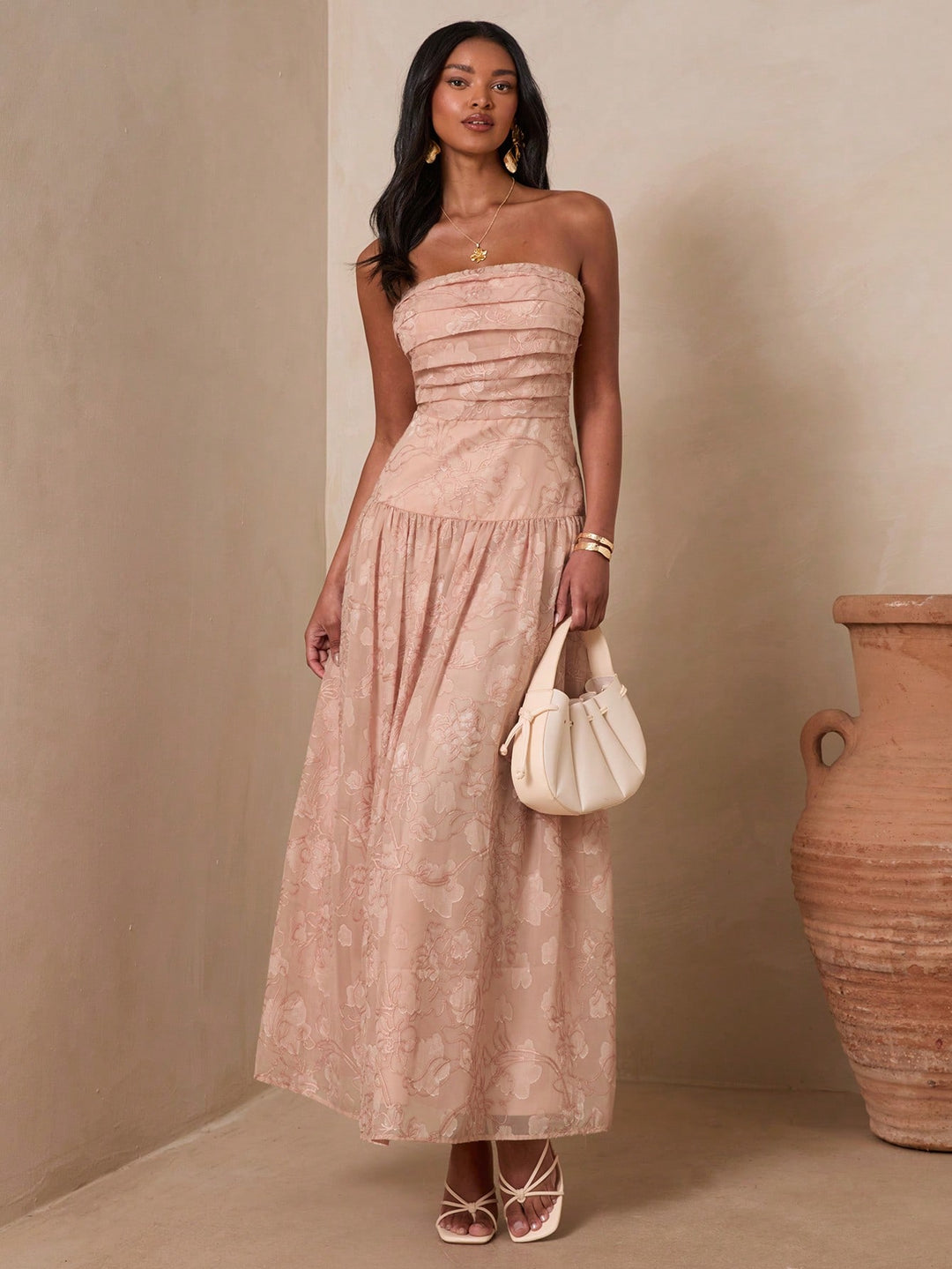 Rochie maxi SHEIN, roz