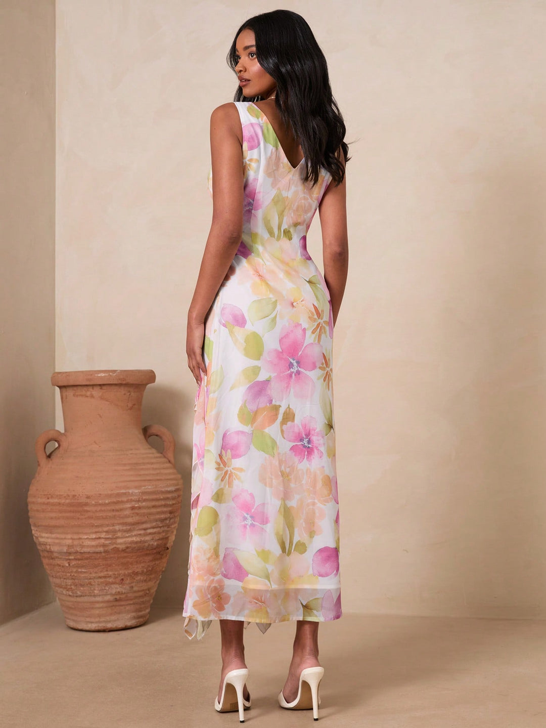 Rochie maxi SHEIN, roz