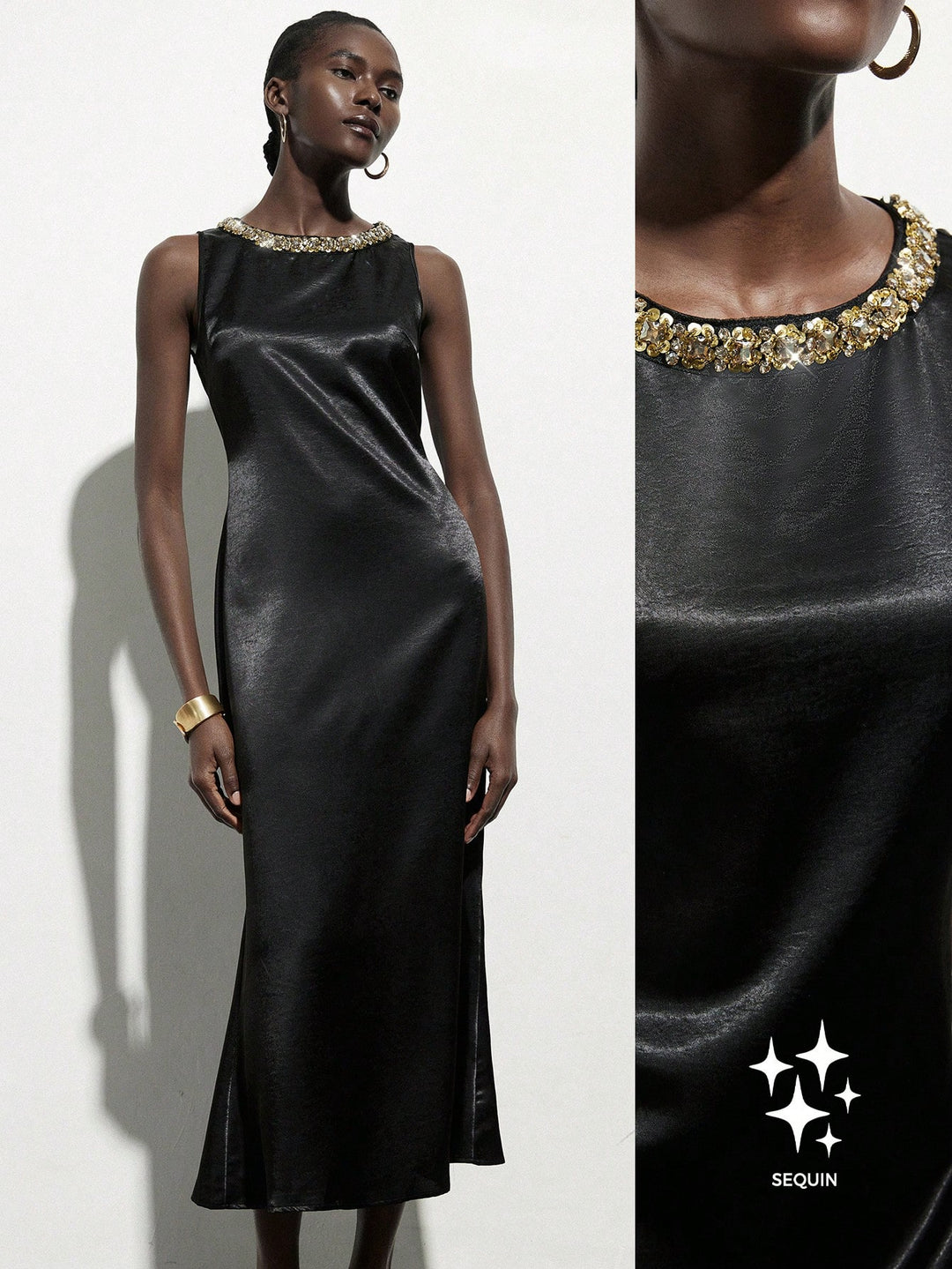 Rochie maxi SHEIN, negru