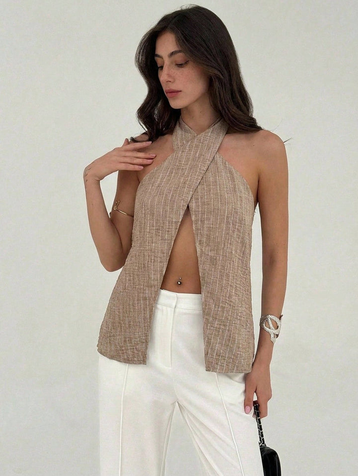 Top SHEIN, portocaliu