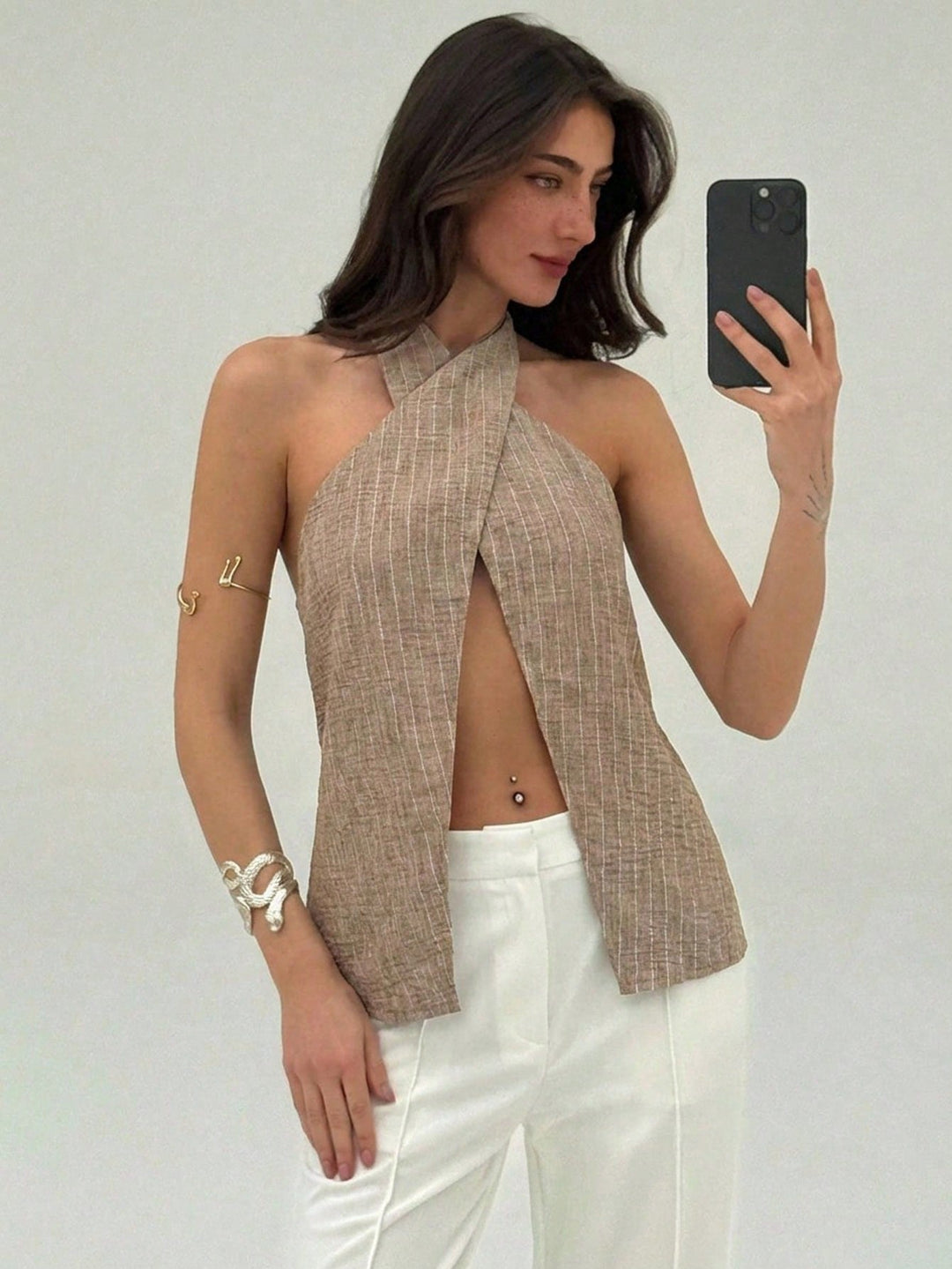 Top SHEIN, bej