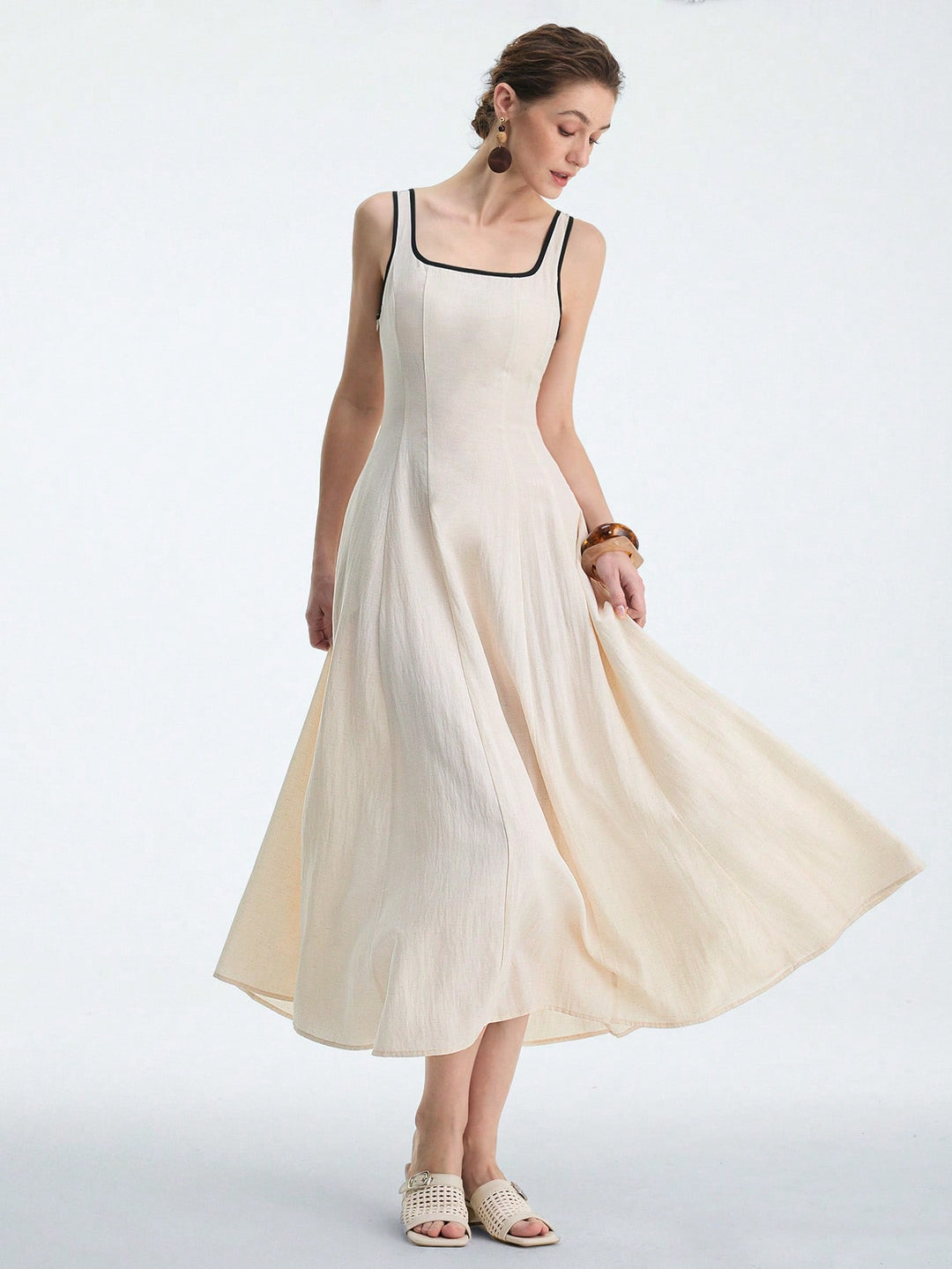 Rochie maxi SHEIN, portocaliu