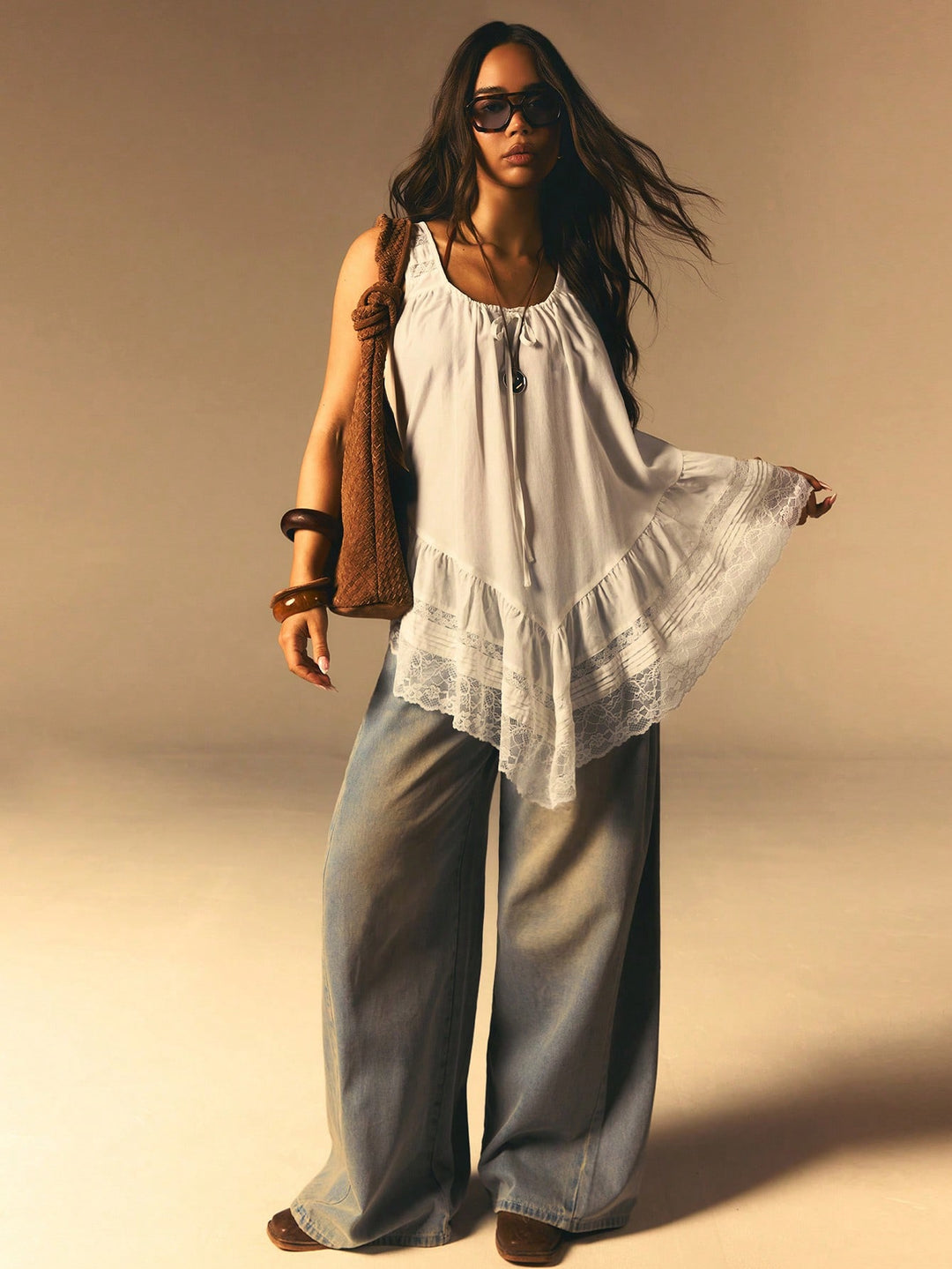 Top SHEIN, bej