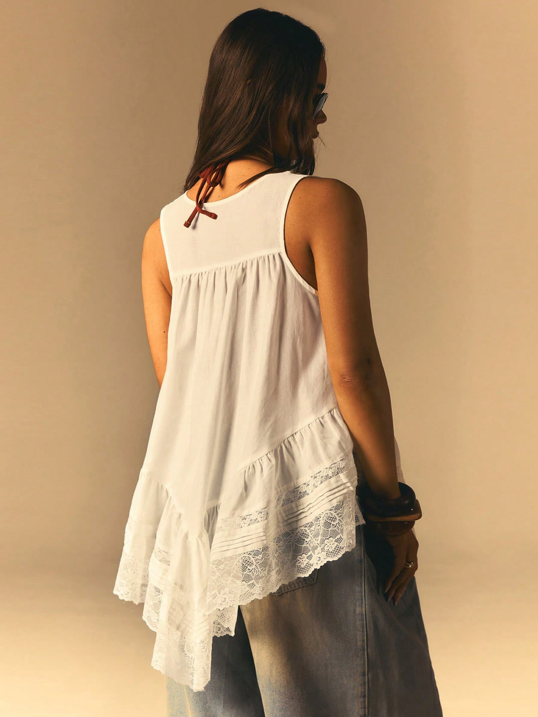 Top SHEIN, portocaliu