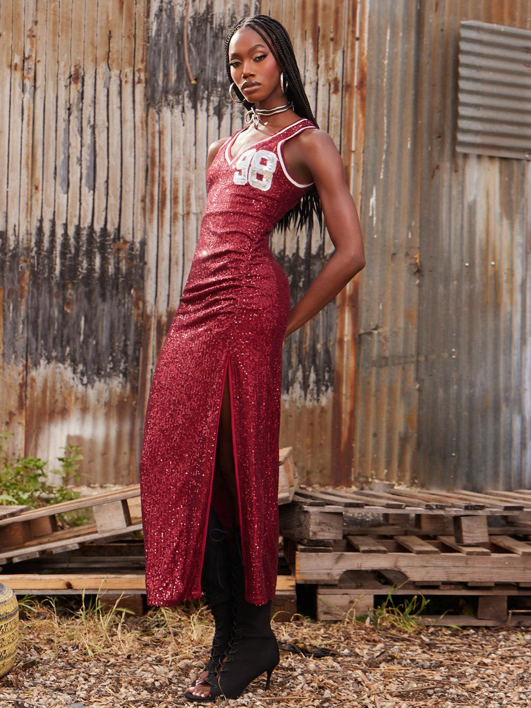 Rochie maxi SHEIN, mix culori