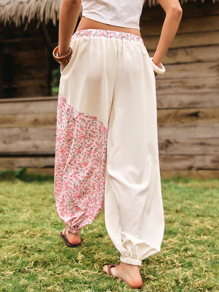 Pantaloni SHEIN, alb