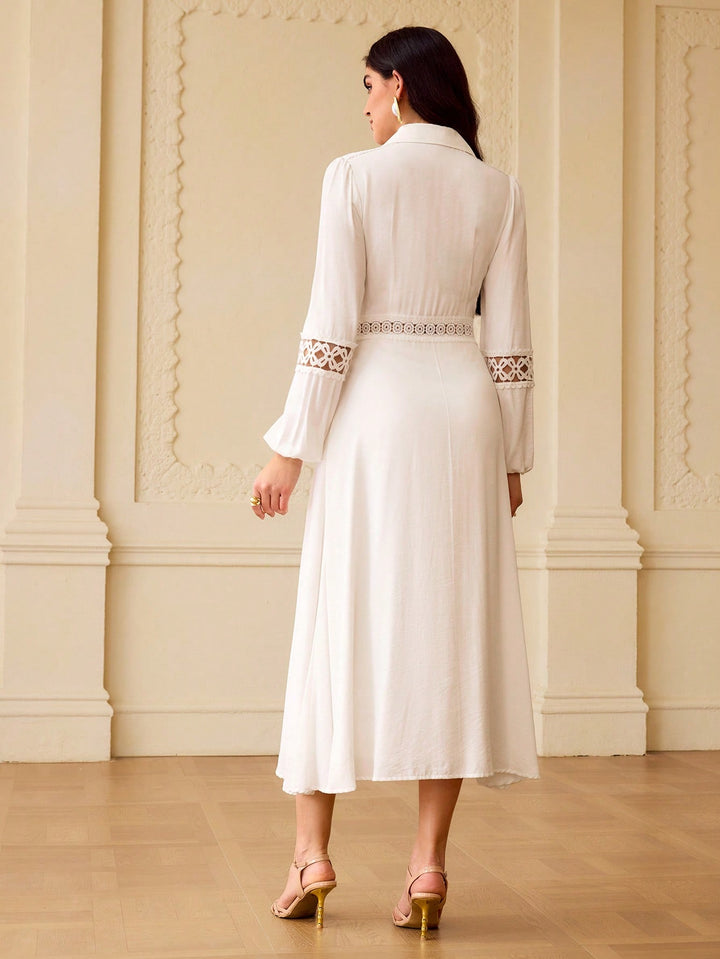 Rochie midi SHEIN, alb