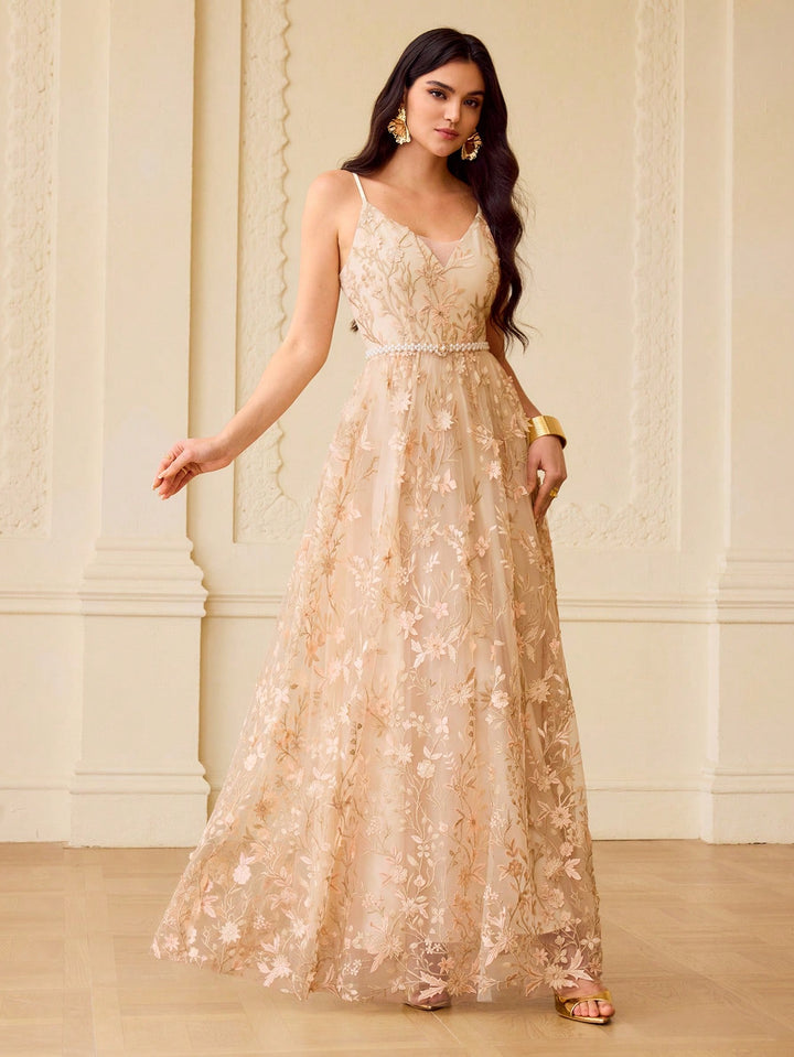 Rochie maxi SHEIN, auriu