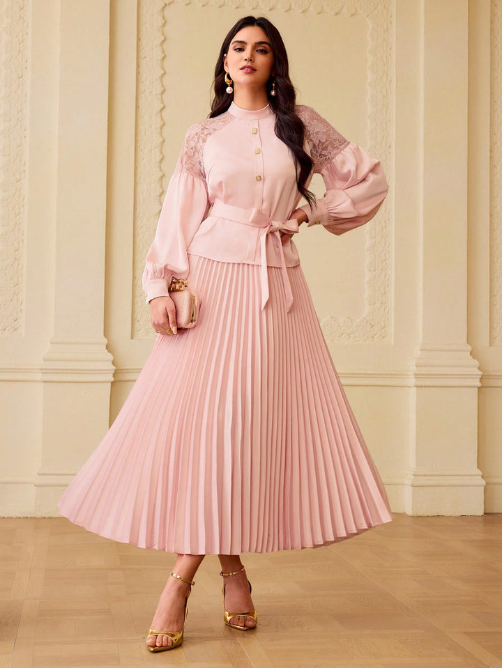 Rochie midi SHEIN, roz