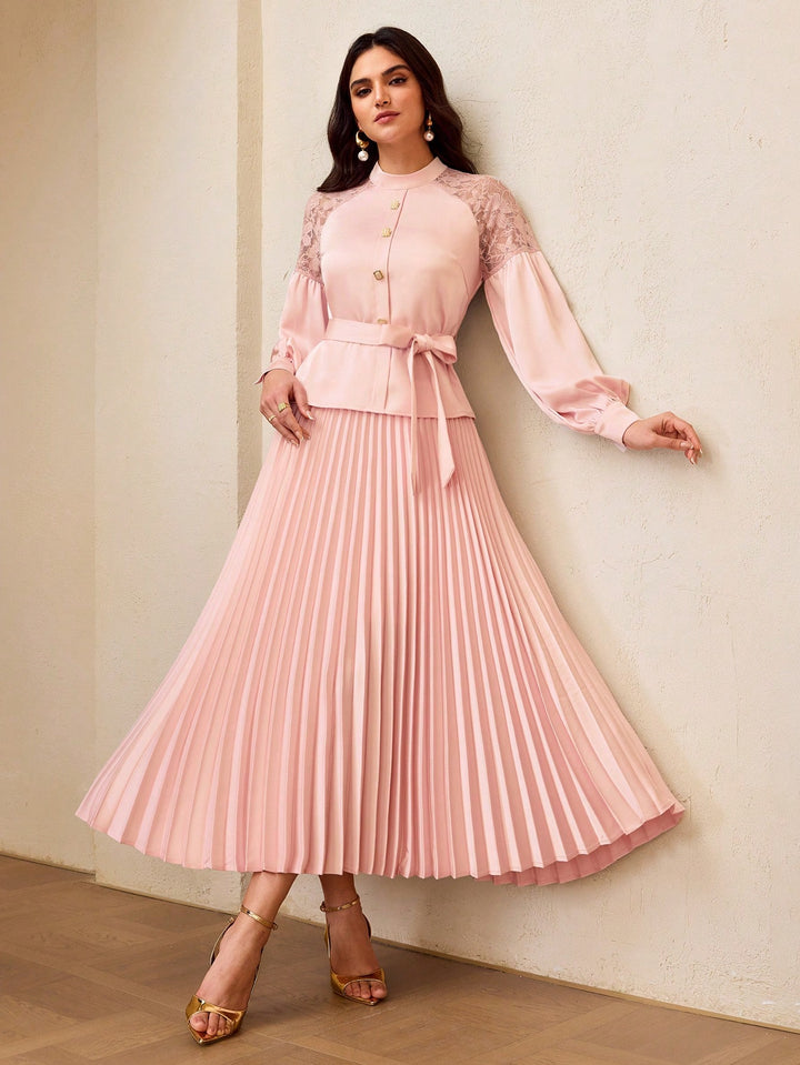 Rochie midi SHEIN, roz