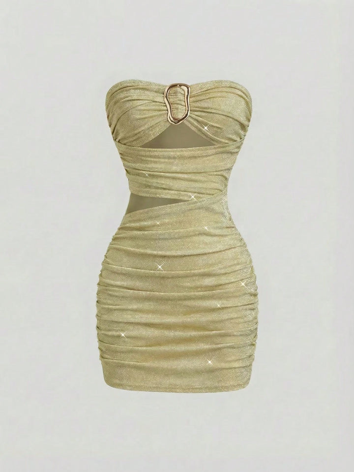 Rochie mini SHEIN, galben