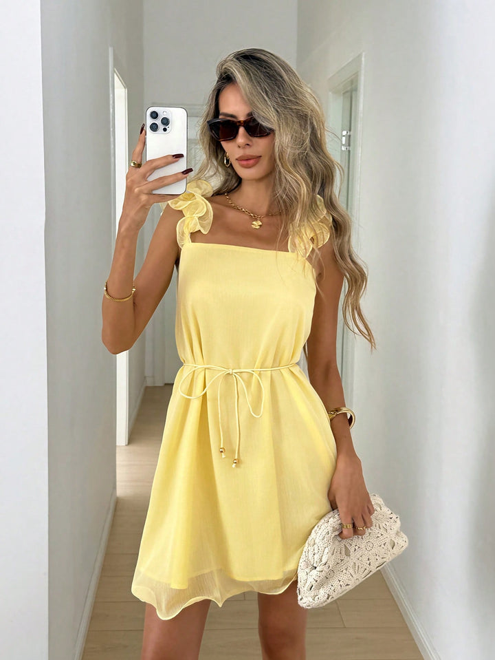 Rochie scurtă SHEIN, galben