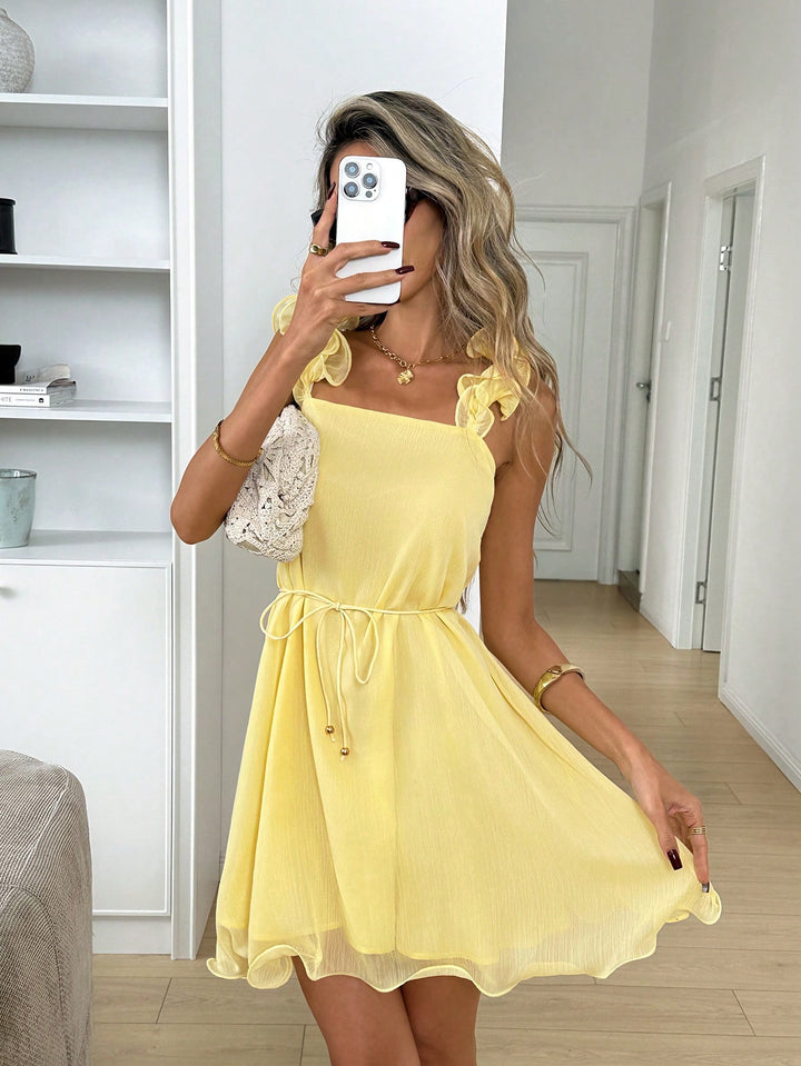 Rochie scurtă SHEIN, galben