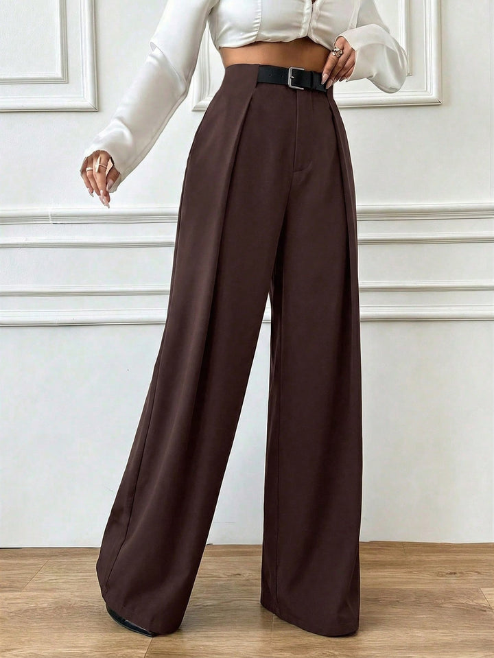 Pantaloni SHEIN, maro