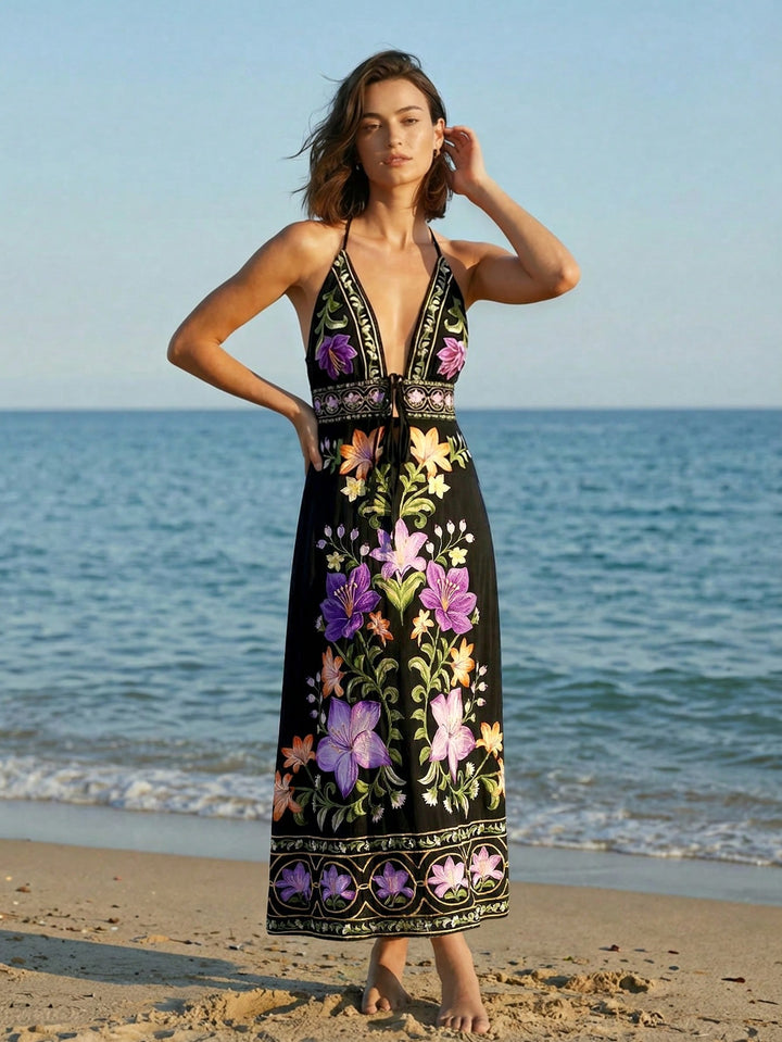 Rochie maxi SHEIN, mix culori