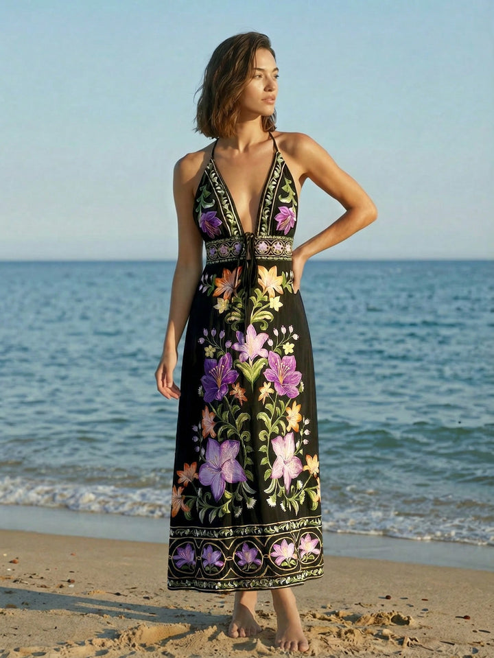 Rochie maxi SHEIN, mix culori