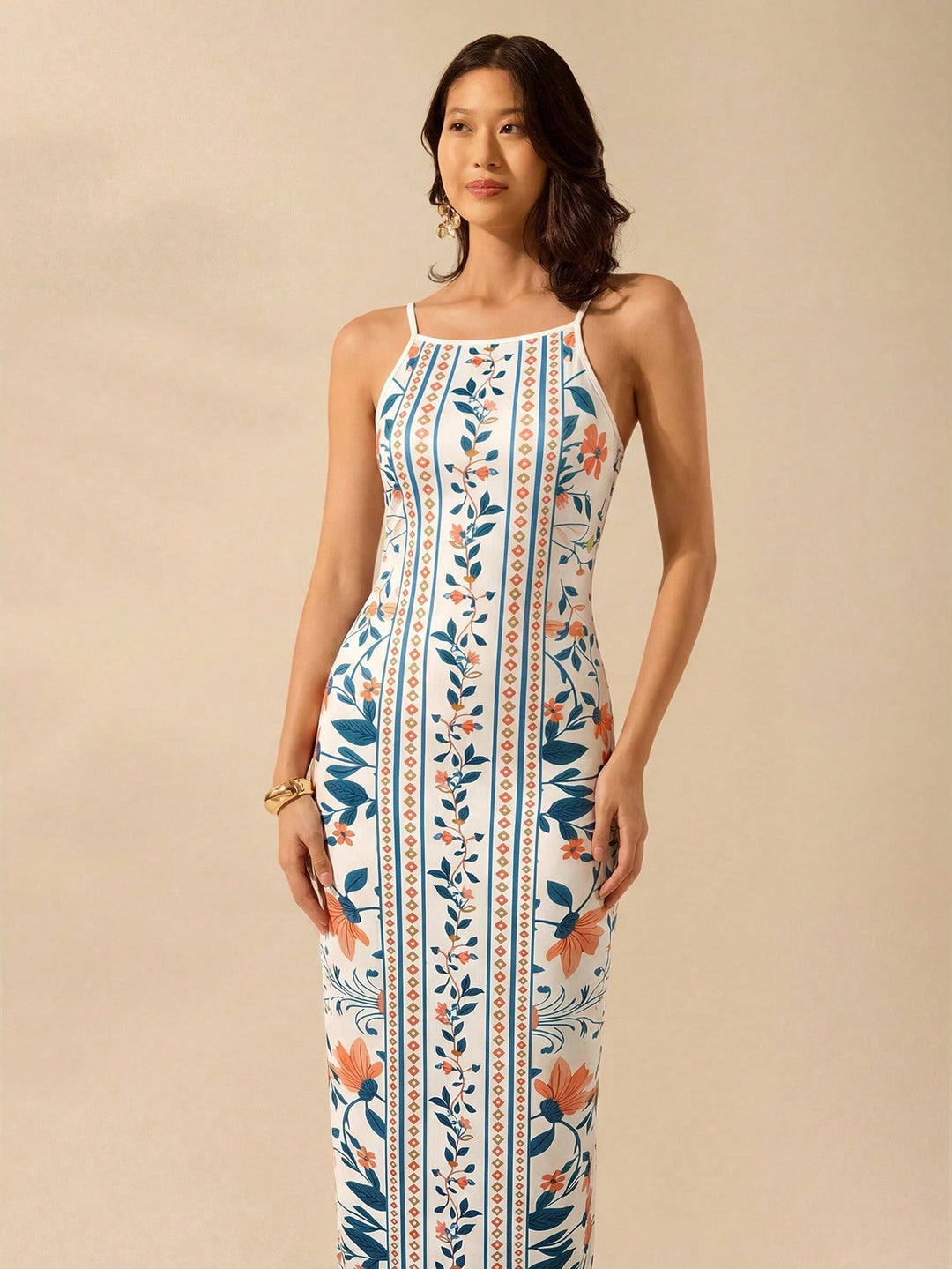 Rochie maxi SHEIN, mix culori