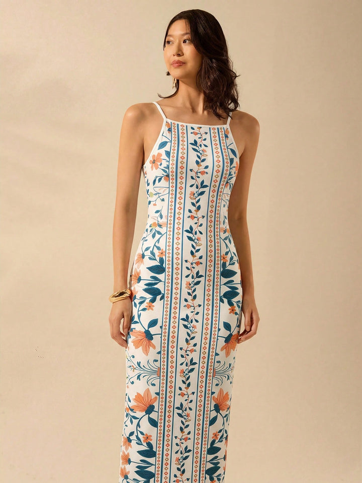 Rochie maxi SHEIN, mix culori