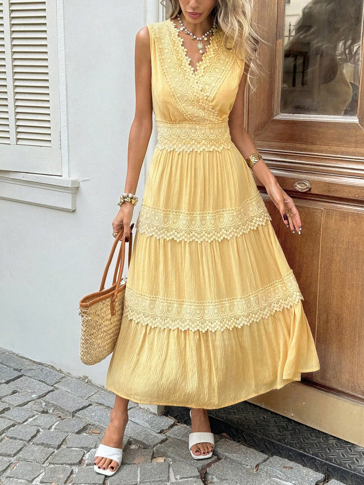 Rochie midi SHEIN, galben