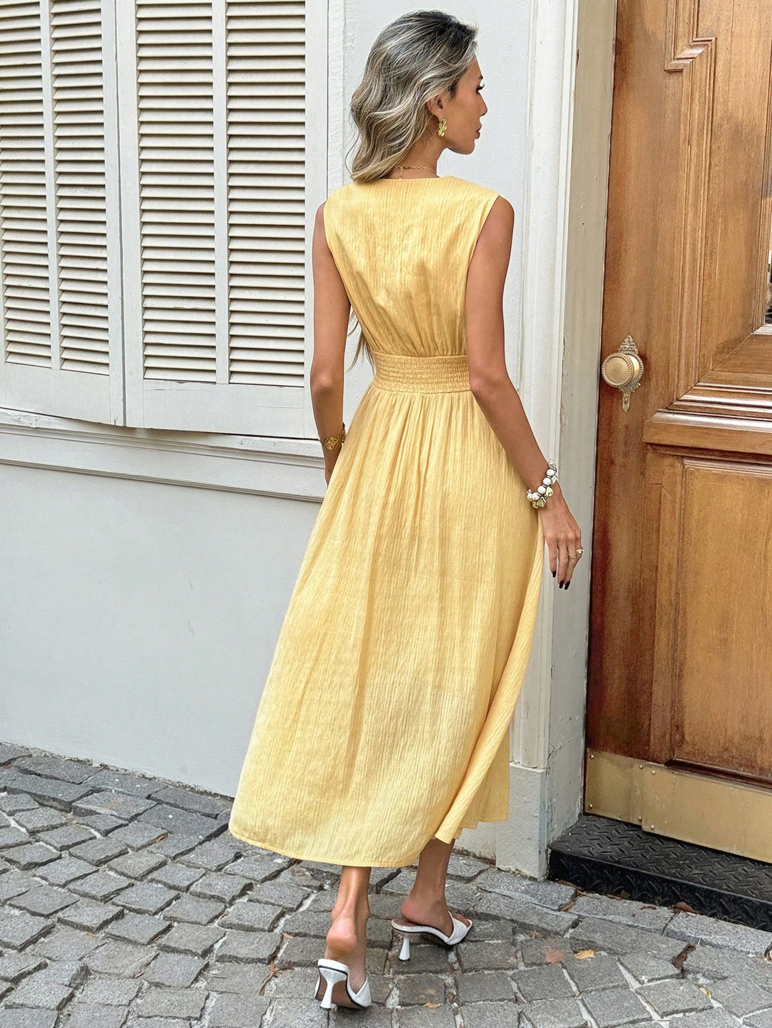 Rochie midi SHEIN, galben