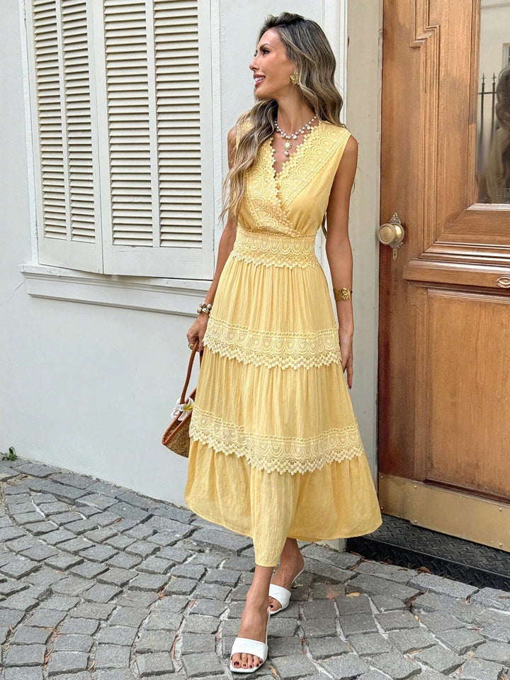 Rochie midi SHEIN, galben