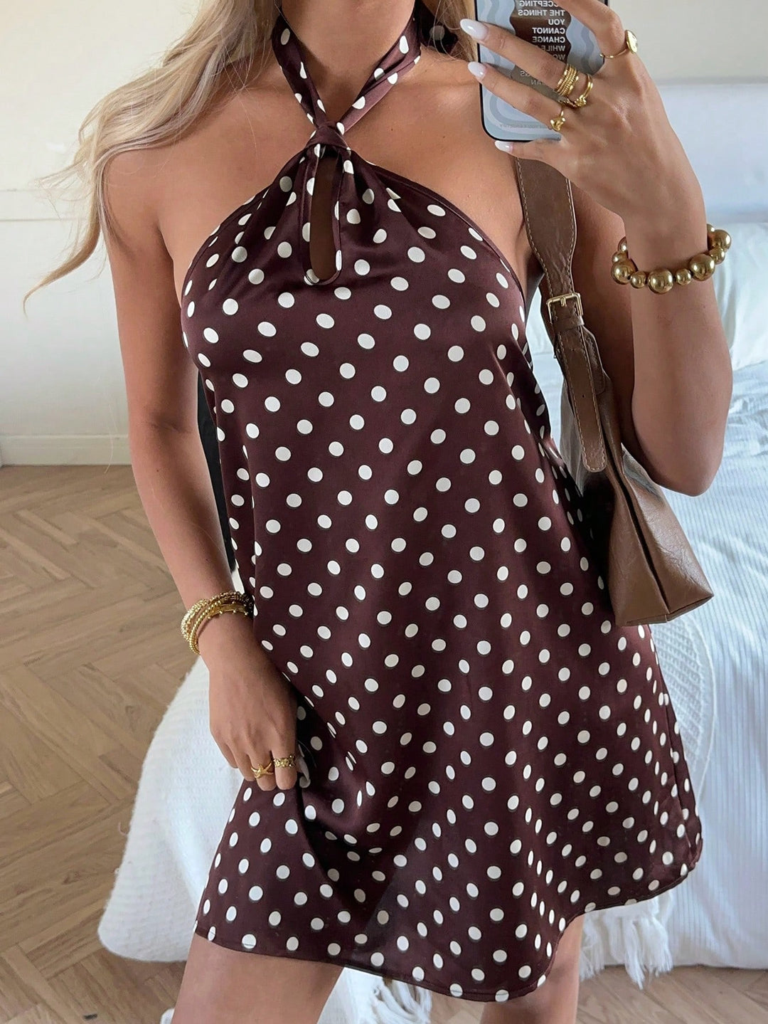 Rochie mini SHEIN, maro