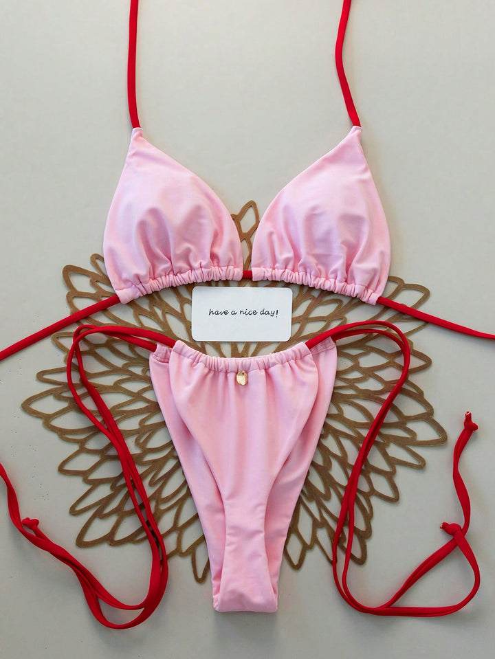 Set bikini SHEIN, roz