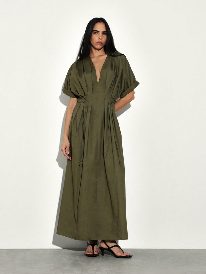 Rochie maxi SHEIN, kaki