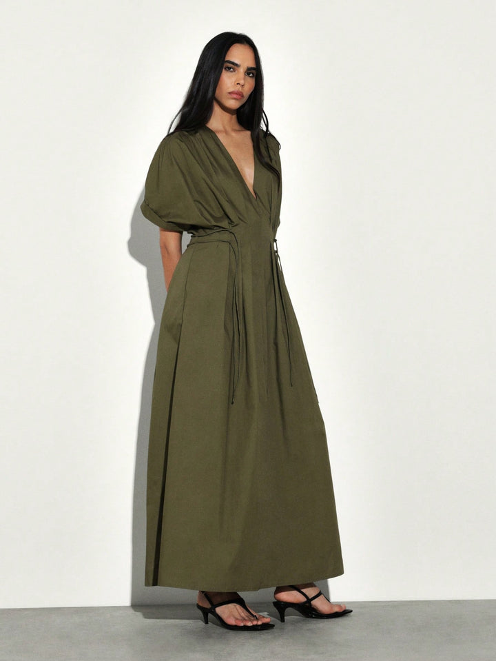 Rochie maxi SHEIN, kaki
