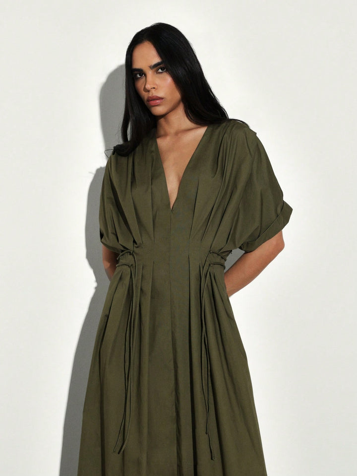Rochie maxi SHEIN, kaki