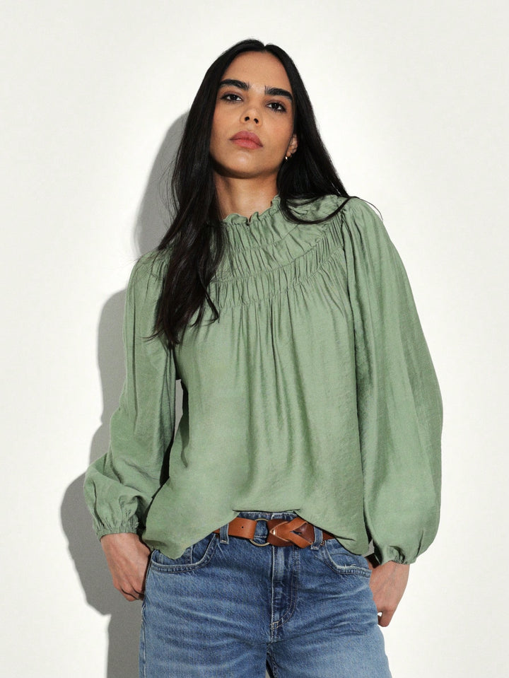 Cămașă dama SHEIN, verde