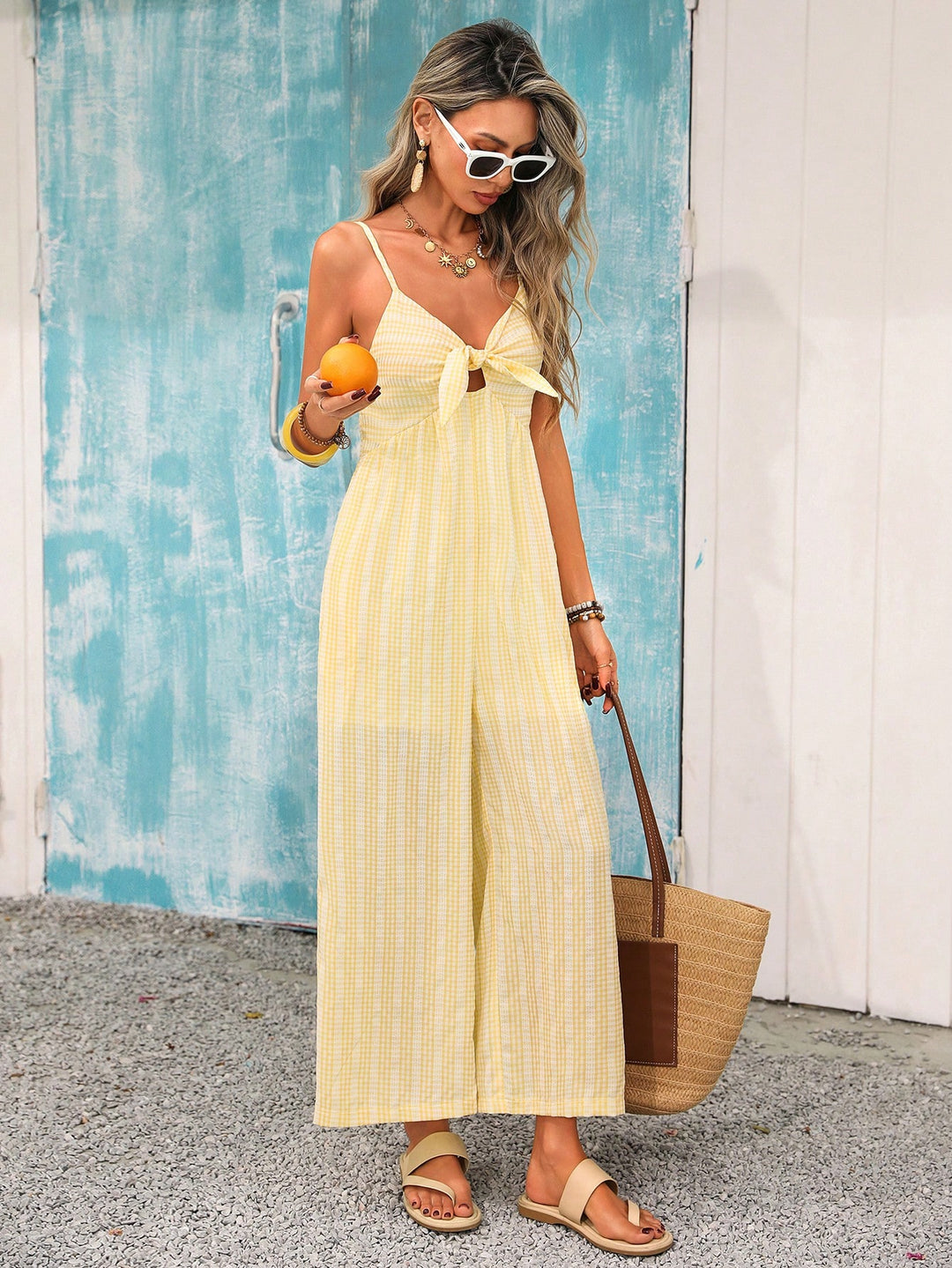 SHEIN overall, sárga
