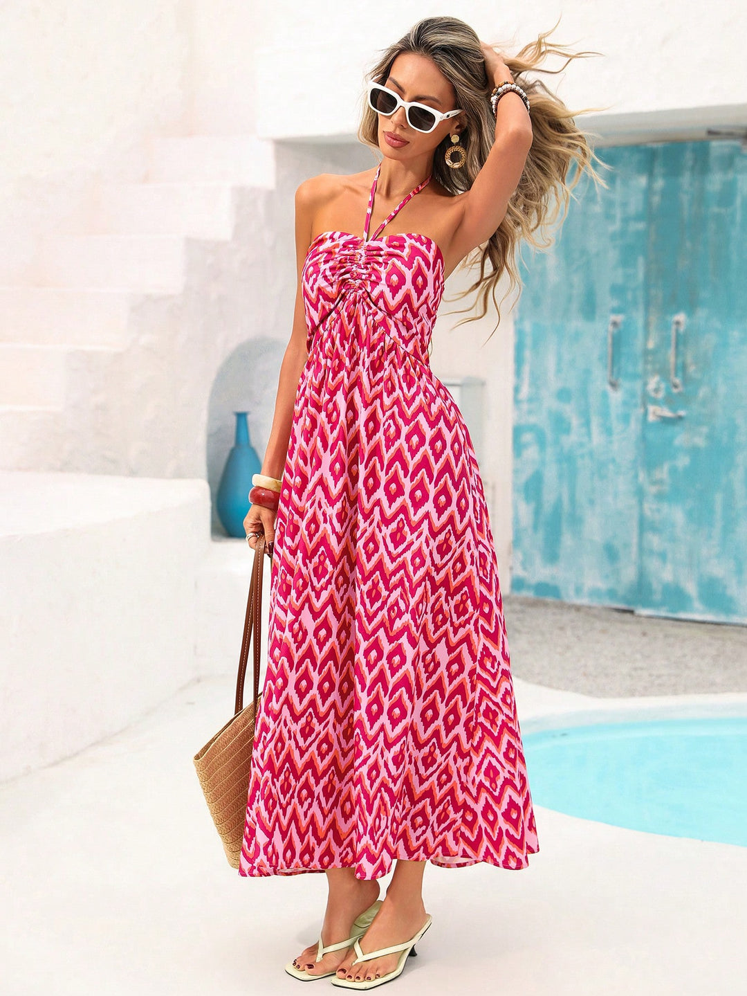 Rochie maxi SHEIN, roz