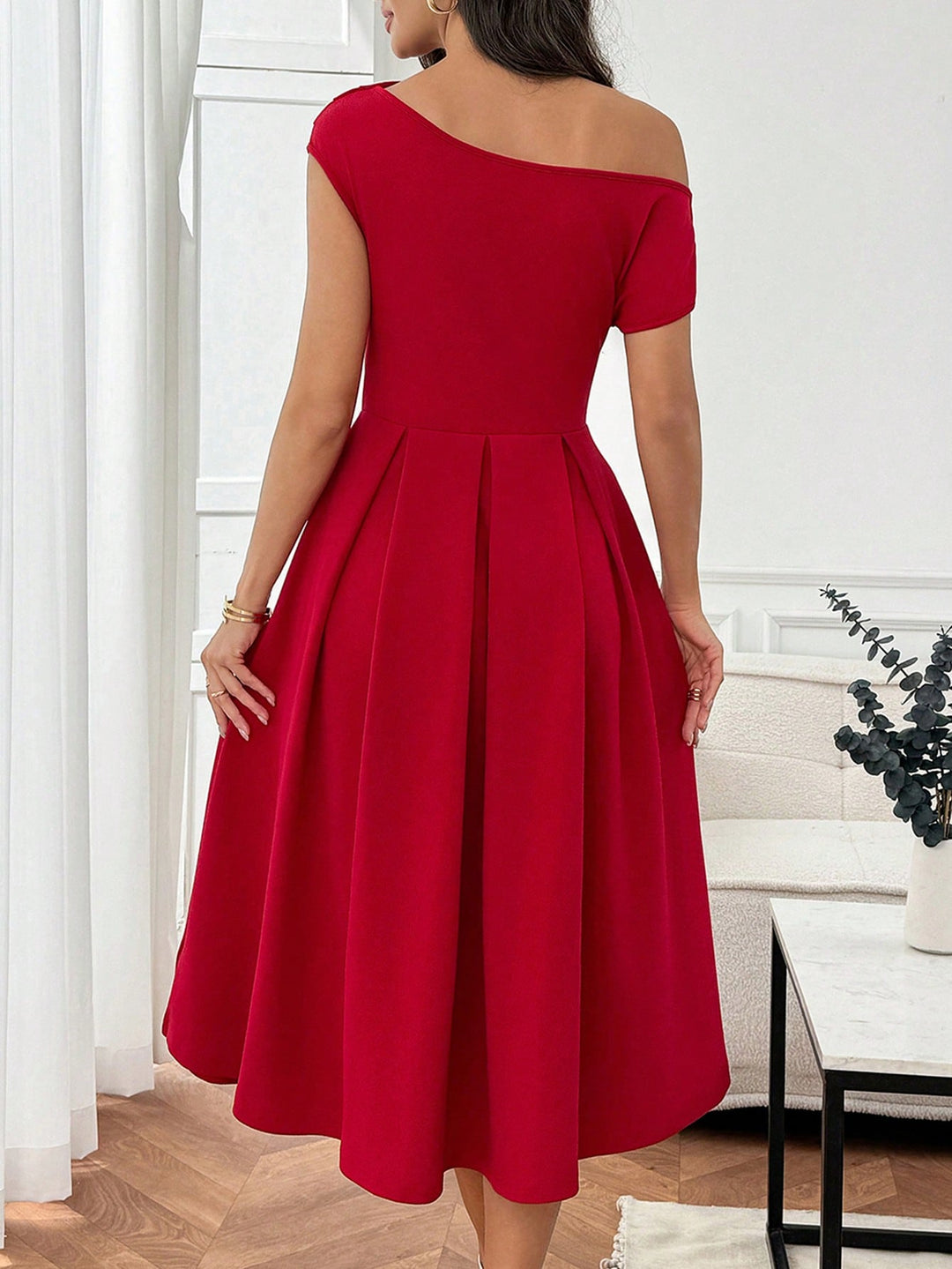 Rochie midi SHEIN, roșu