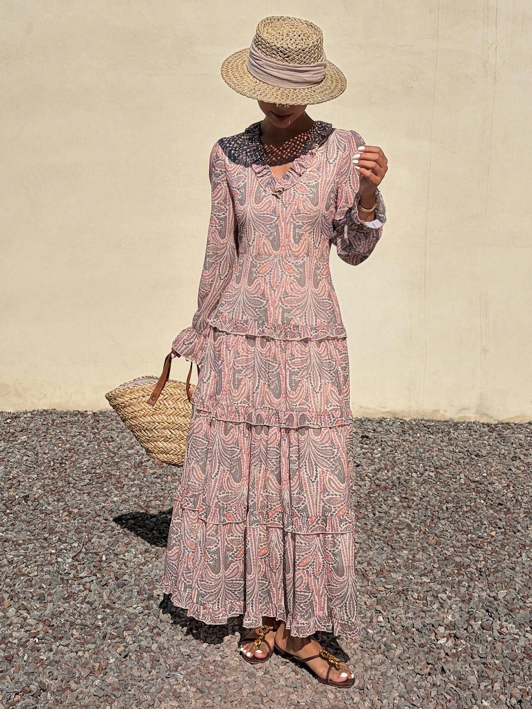 Rochie maxi SHEIN, roz