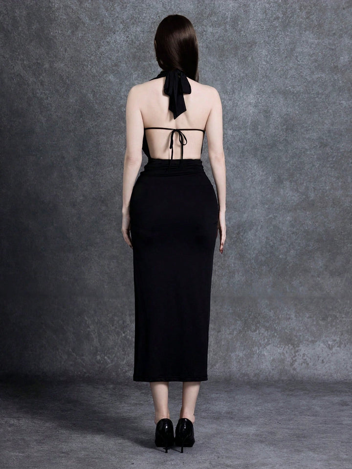 Rochie maxi SHEIN, negru