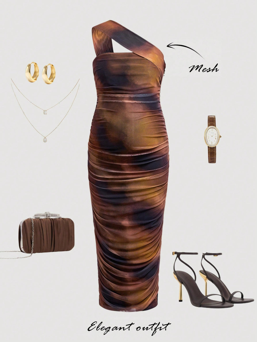 Rochie SHEIN, maro