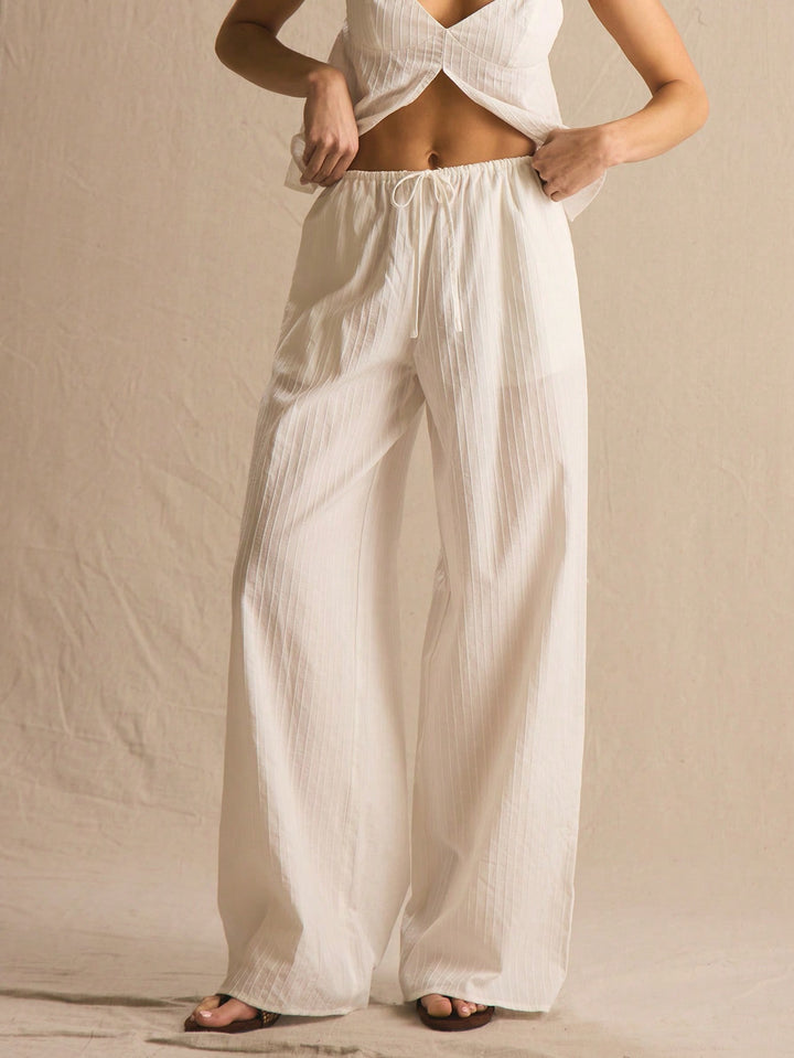Pantaloni SHEIN, alb
