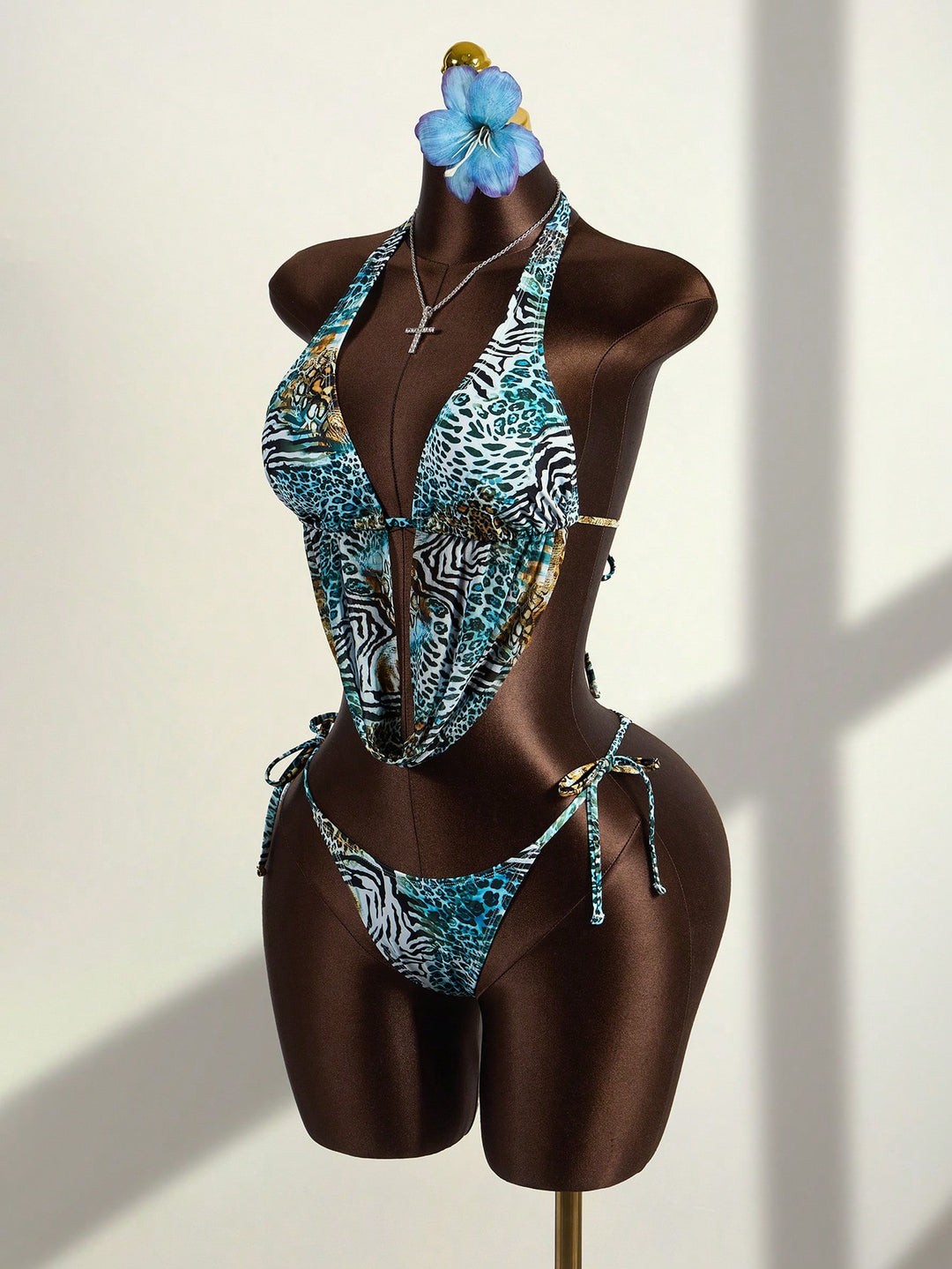 Costum de baie SHEIN, mix culori