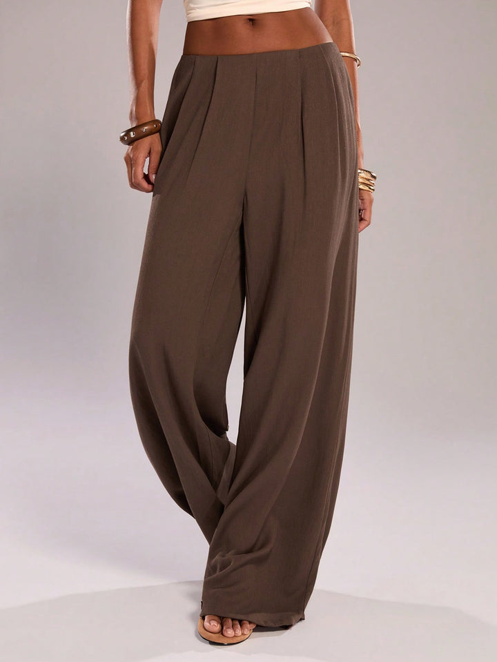 Pantaloni SHEIN, maro