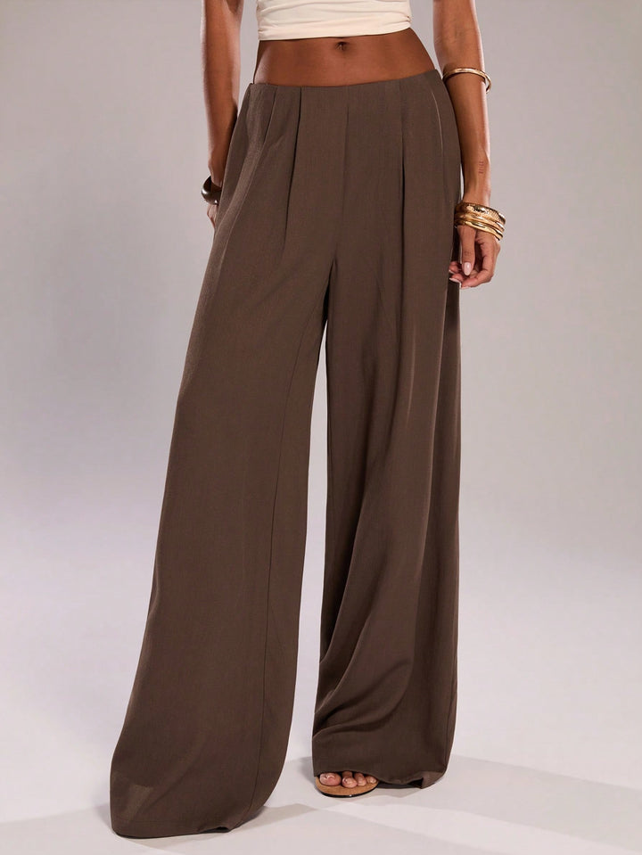 Pantaloni SHEIN, maro
