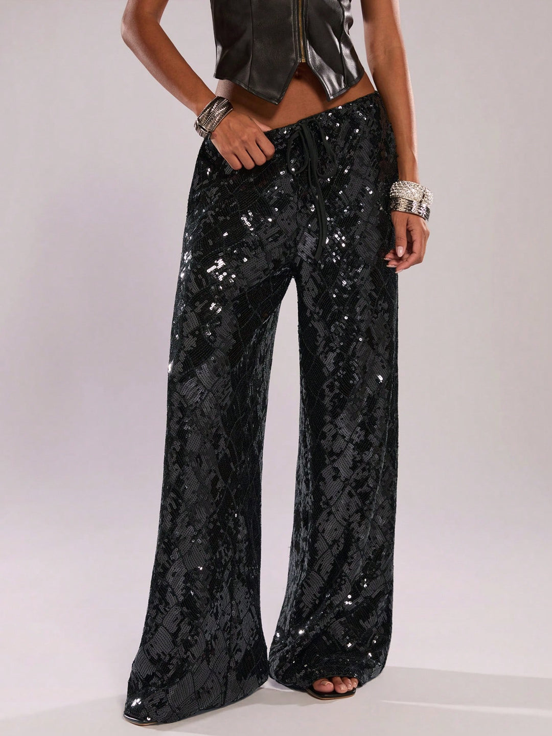 Pantaloni SHEIN, negru