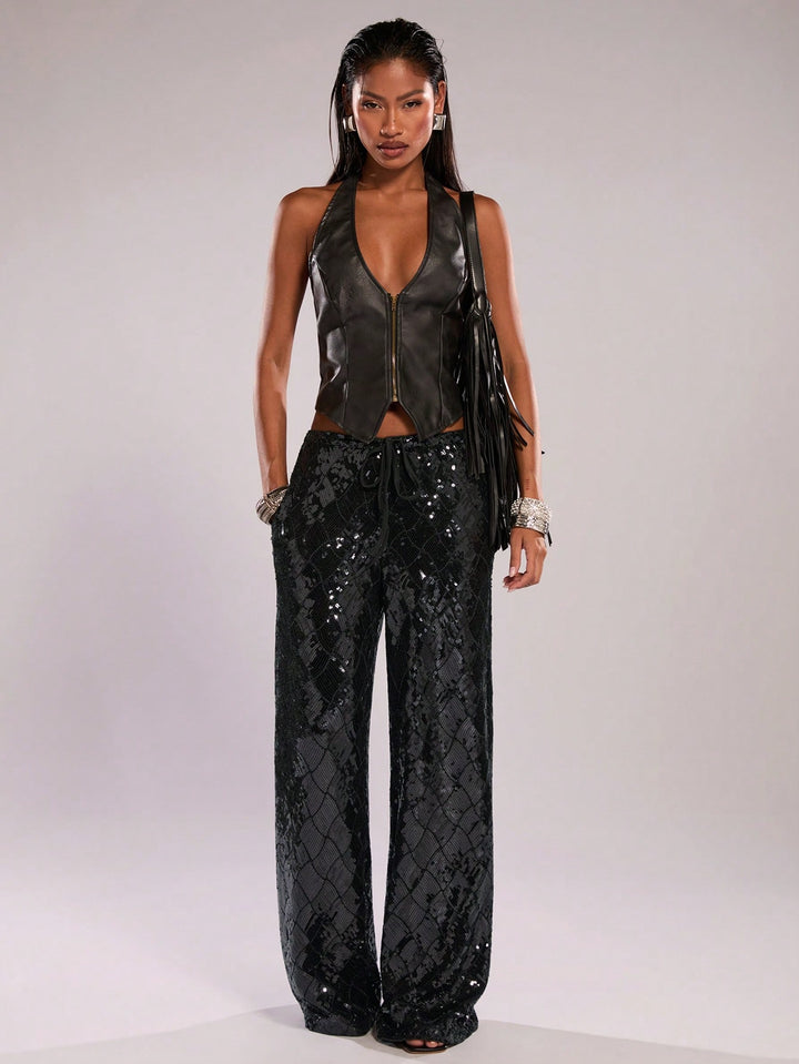 Pantaloni SHEIN, negru