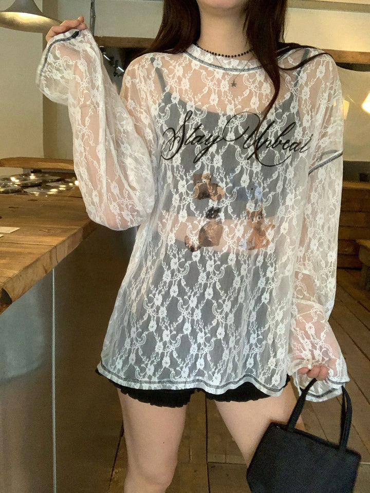 Top SHEIN, alb